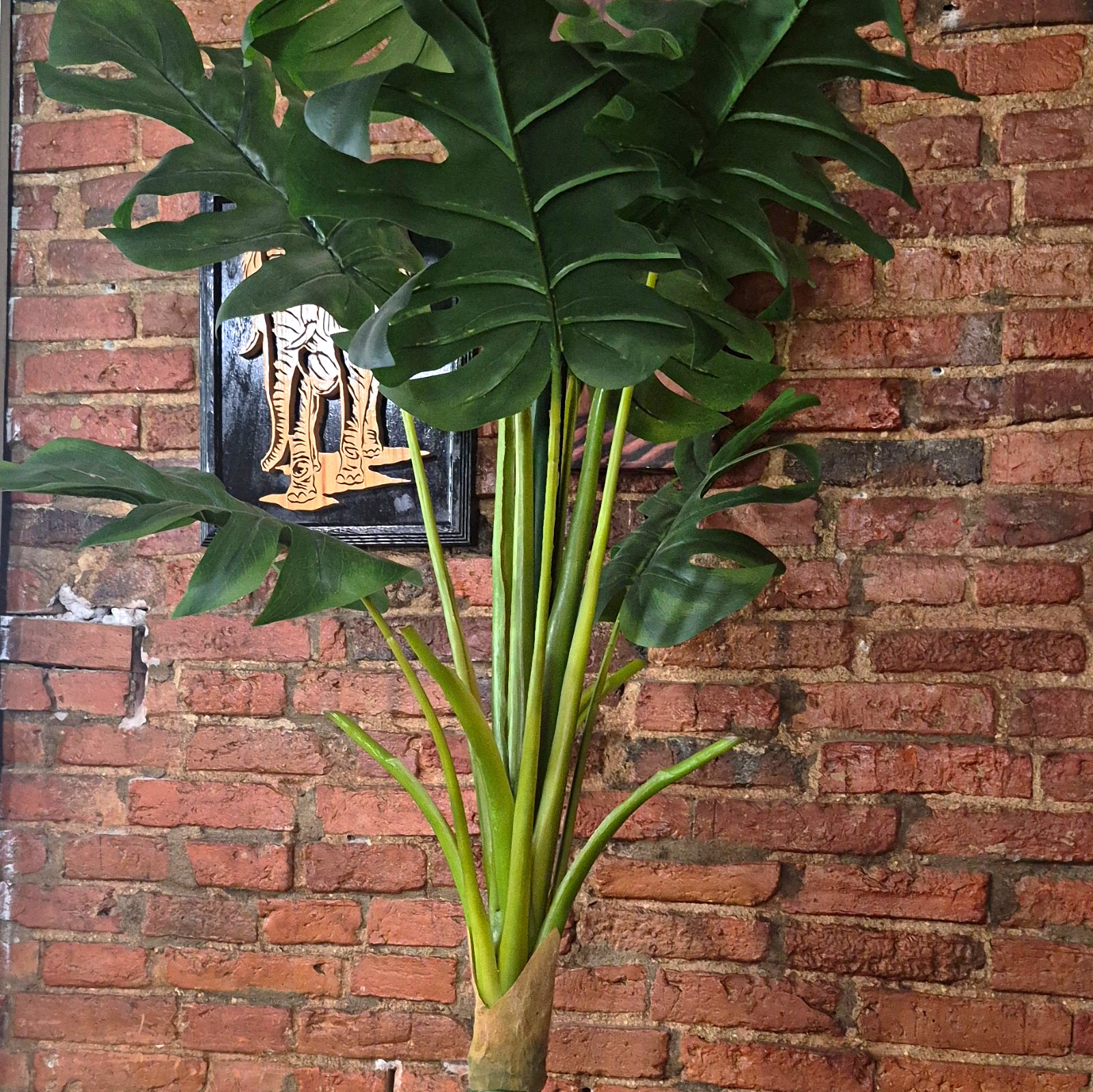 Hobby Lobby Split Philo Artificial Tropical Tree Houseplant Green 4.5 ft