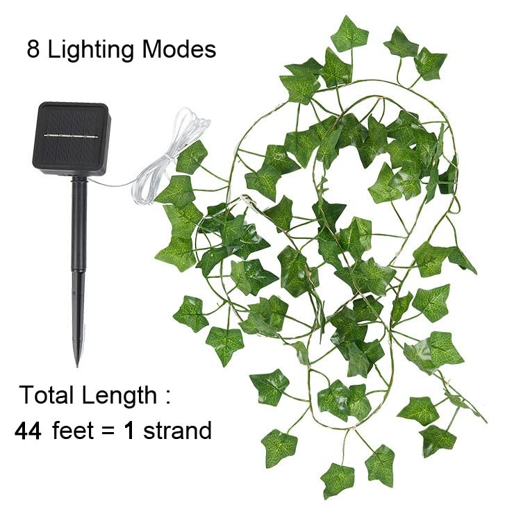 Contatto 41 Feet Solar String Lights with Waterproof LED Outdoor Decor, Artif…