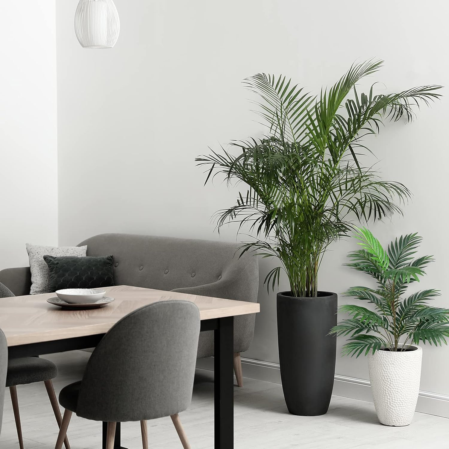 Artificial Palm Tree 30″ Tall UV Resistant Tropical Areca Faux Plants Monstera L