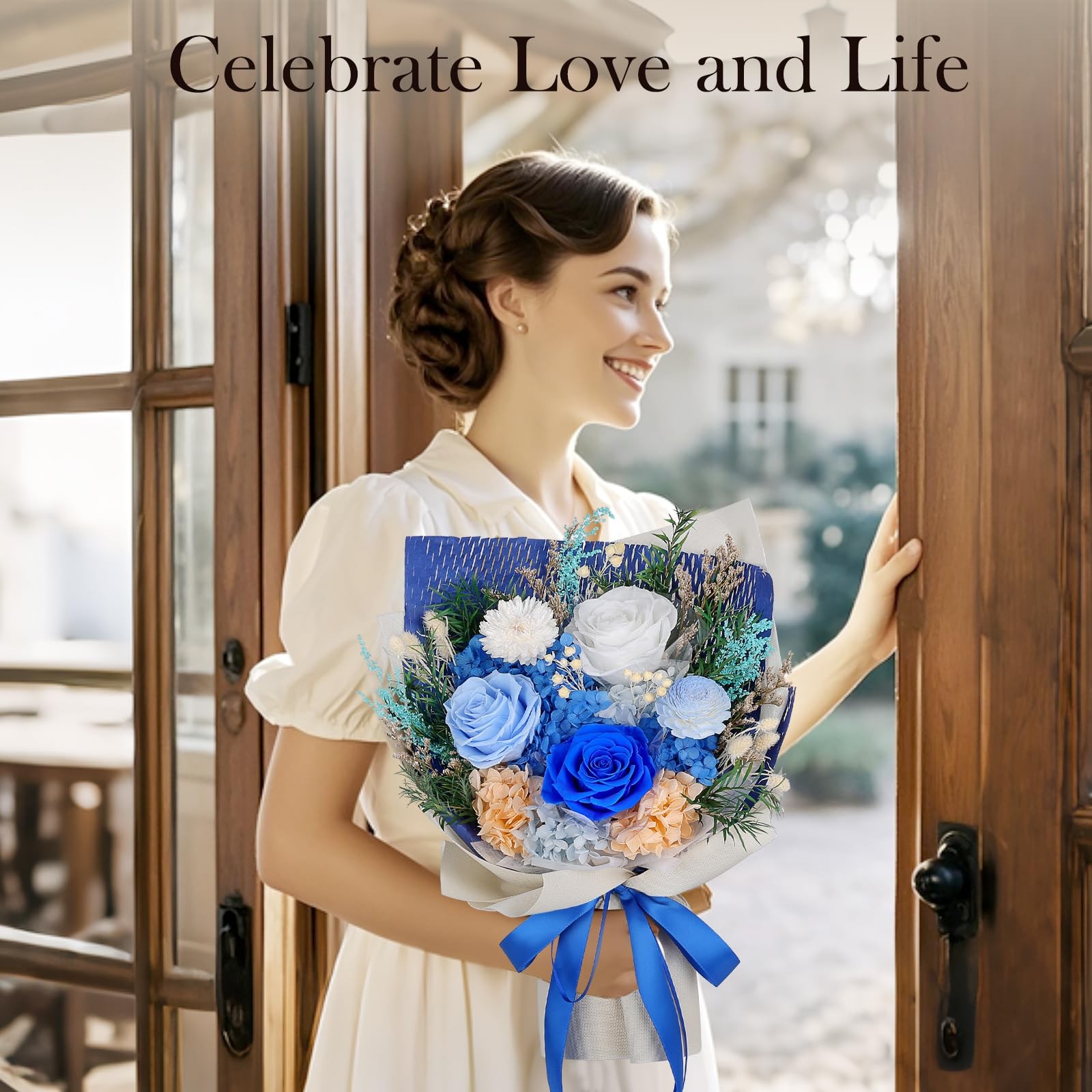 Preserved Flowers Bouquet – Forever Flowers for Delivery, Real Roses Bouquet, Mo