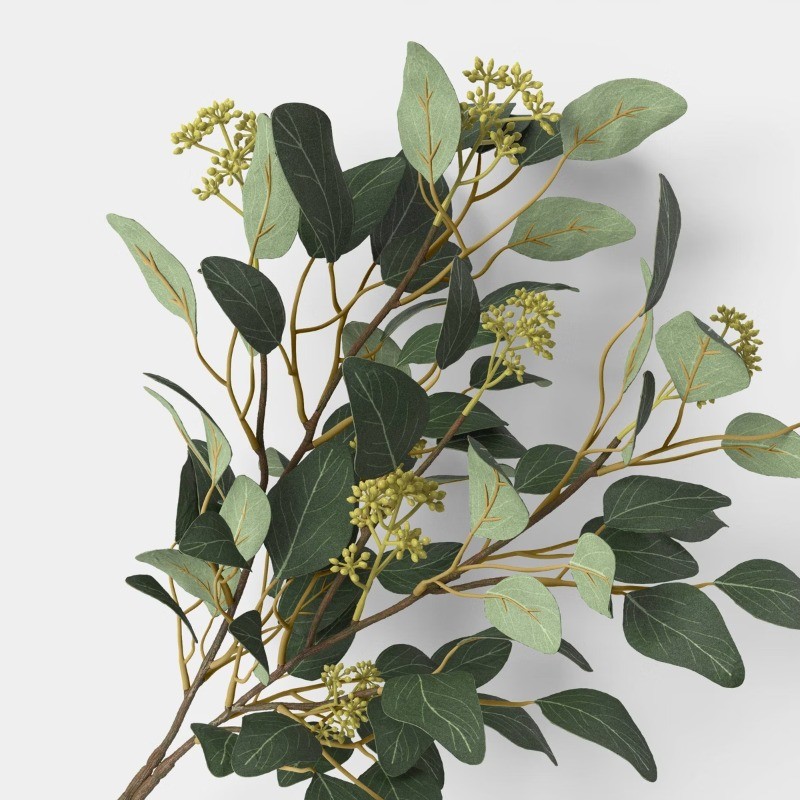 27" Seeded Willow Eucalyptus Stem – 7in (H) x 14in (W) x 10in (D)