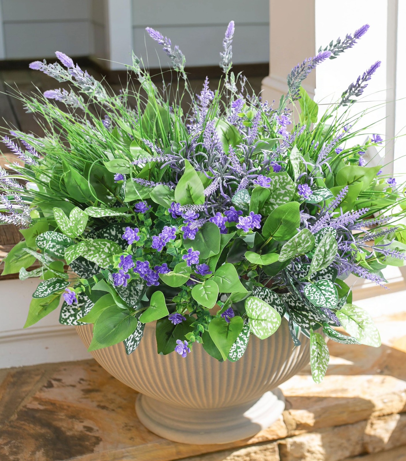 Starttag Artificial Bunches Greenery Plants Fake Plastic Leaves with Stems UV