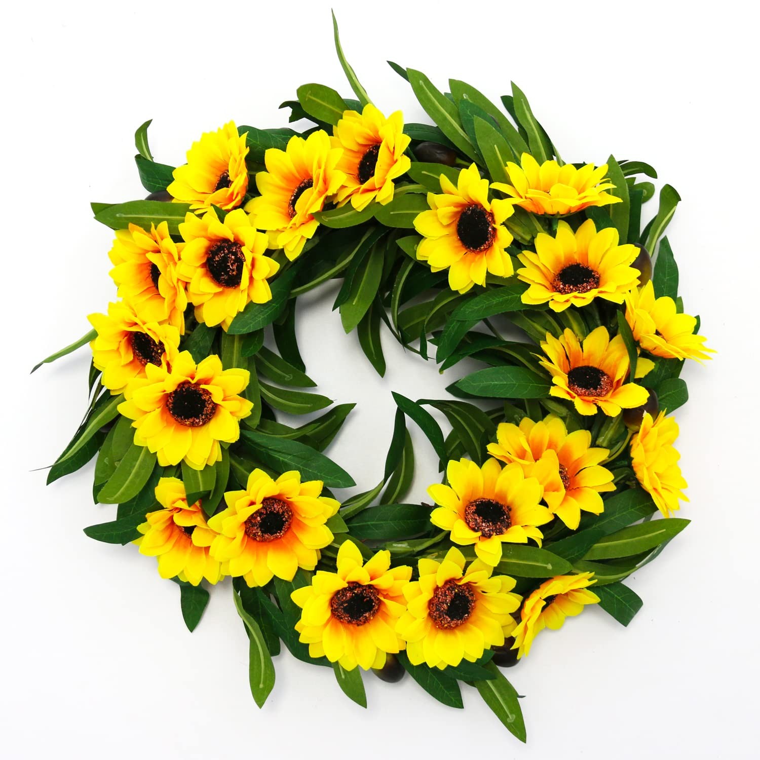 100 PCS Realistic Artificial Silk Sunflower Heads 2.75 Inch Floral DIY Decor