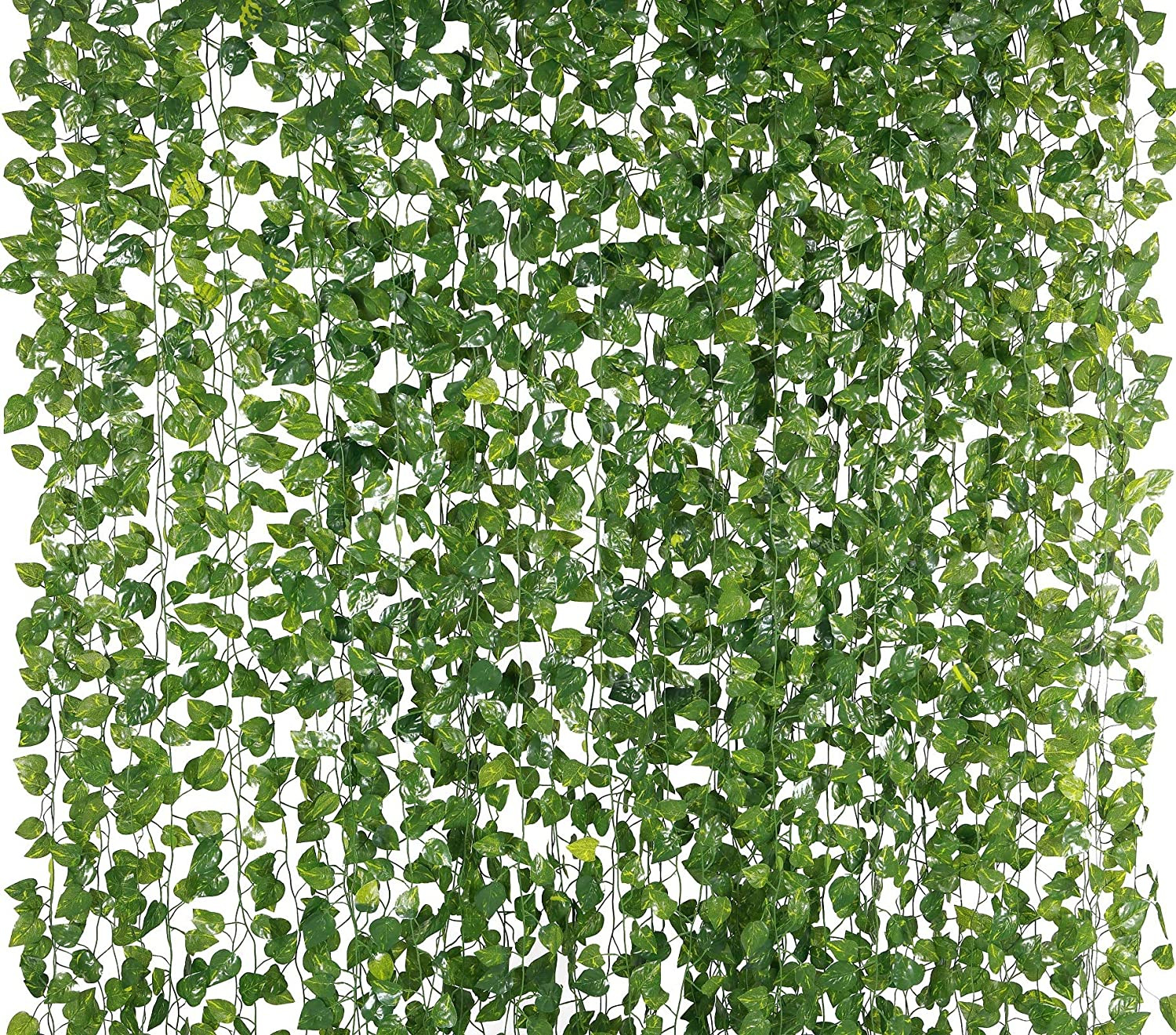 78-Ft 12 Pack Silk Artificial Ivy Vines Leaf Garland Plants Hanging Wedding Garl