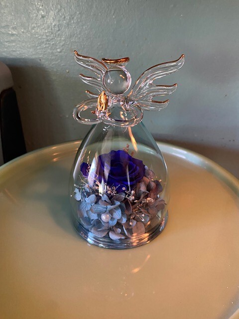 ANLUNOB The Only Eternal Rose- Blue – Great gift for Mom, Grandmother, Sister