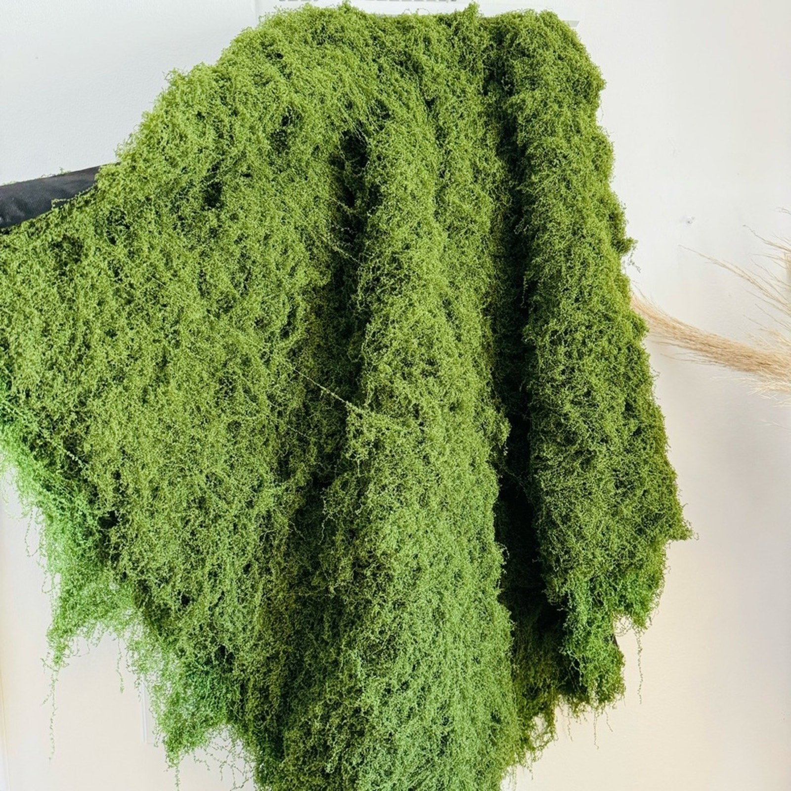 NEW ANTHROPOLOGIE TERRAIN Green Faux Moss Floral Plant Sheet Mat Rug DIY Decor