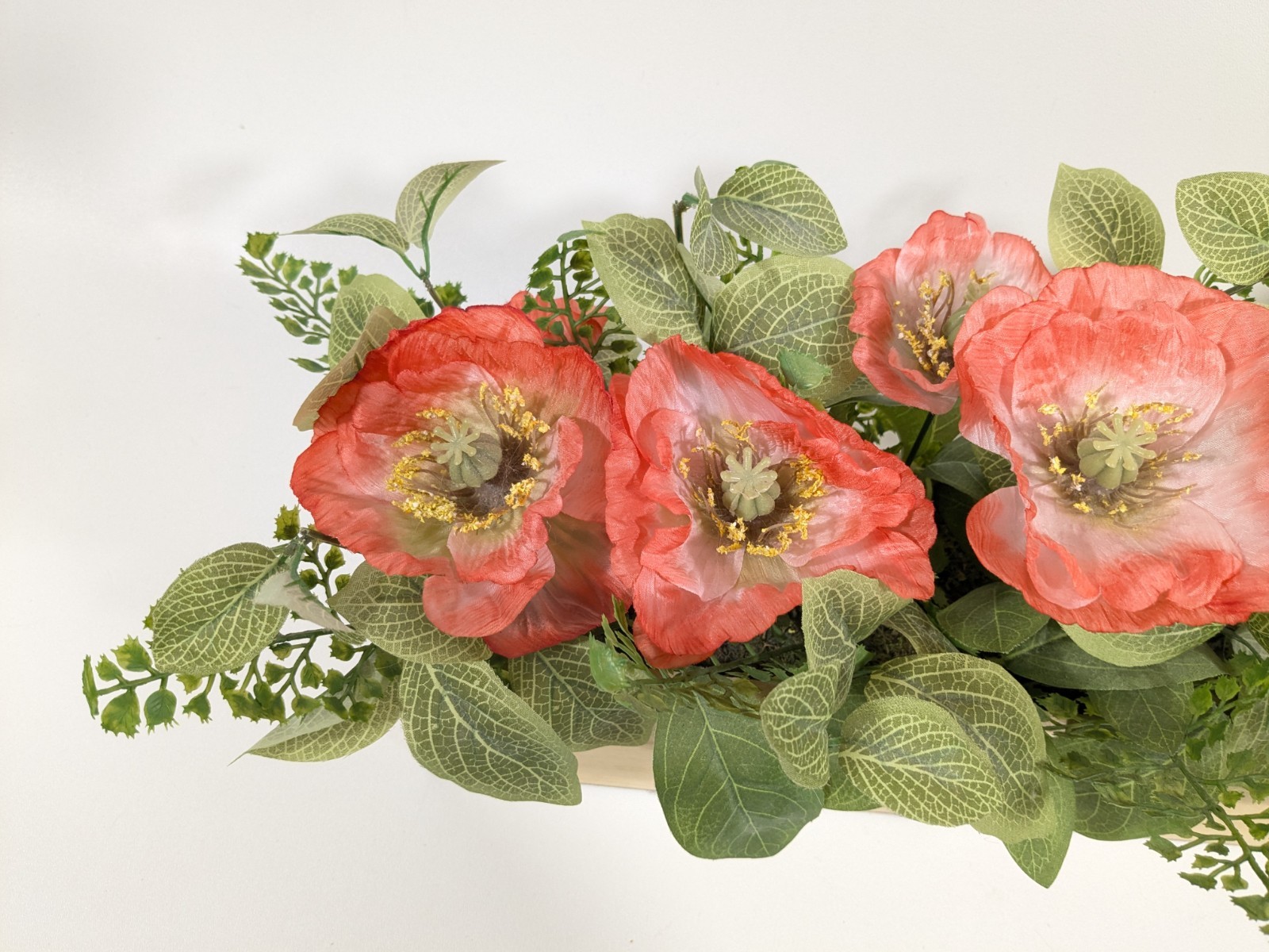 Large Pink Flowers Pretty Artificial Plants Decorations 18.5″ long Great Decor