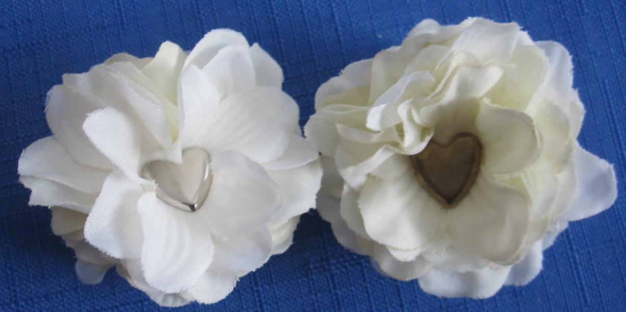 #4 Lot-49 Medium Layers Used Silk Flower Petals .75-3.5″ Brads Multiple Colors