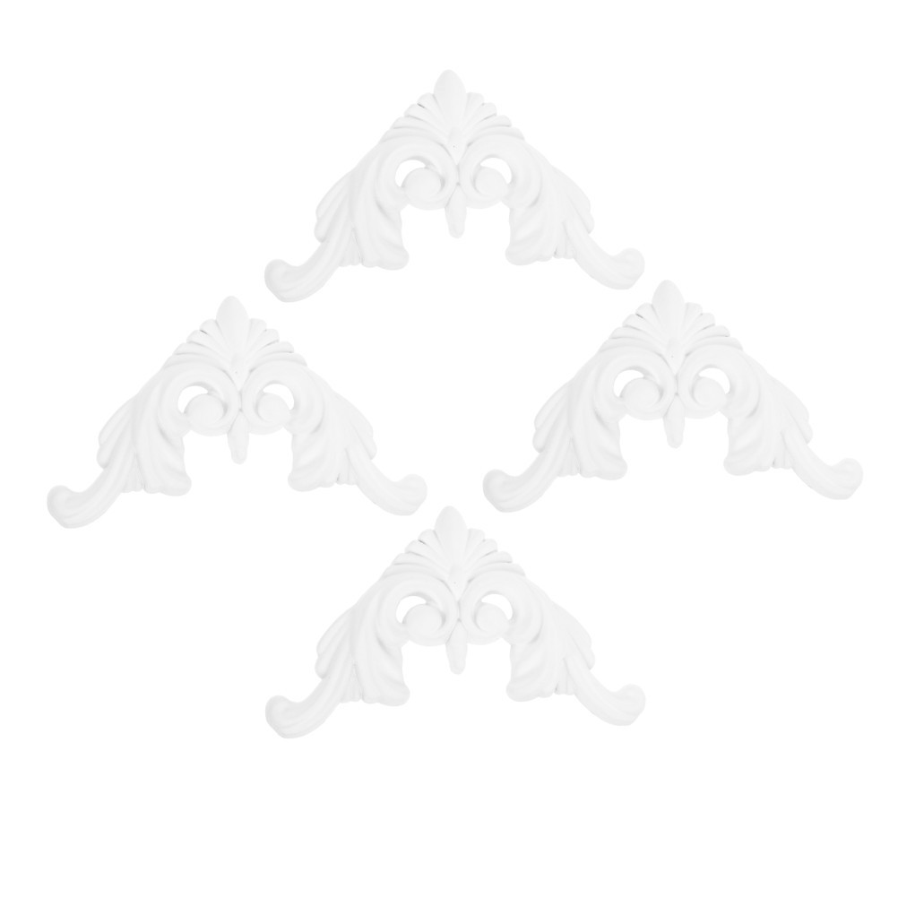 4pcs Vintage Ceiling Molding Corners, Decorative Ceiling Corners Panels for