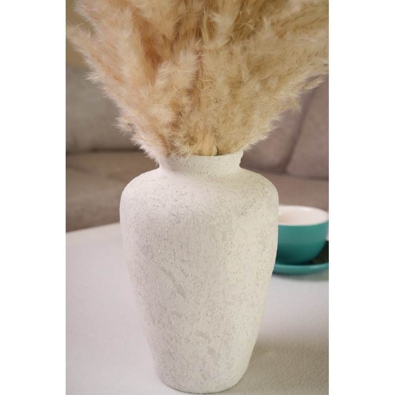22″ Dried Pampas Grass Arrangement in Ceramic Vase Boho Home Decor Accent New