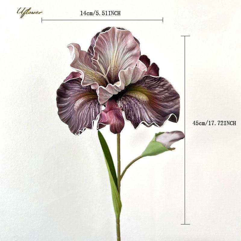 45cm Artificial Flower Rose Bouquet Iris Alice Eva Feel Fake Flower Home Wedding