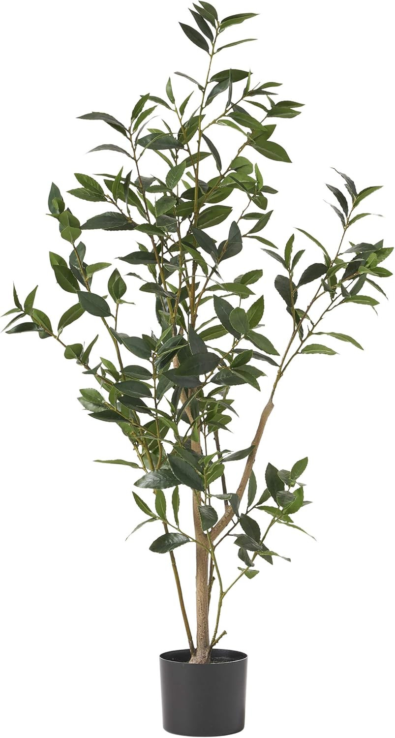 Atoka 4′ X 1.5′ Artificial Laurel Tree, Green