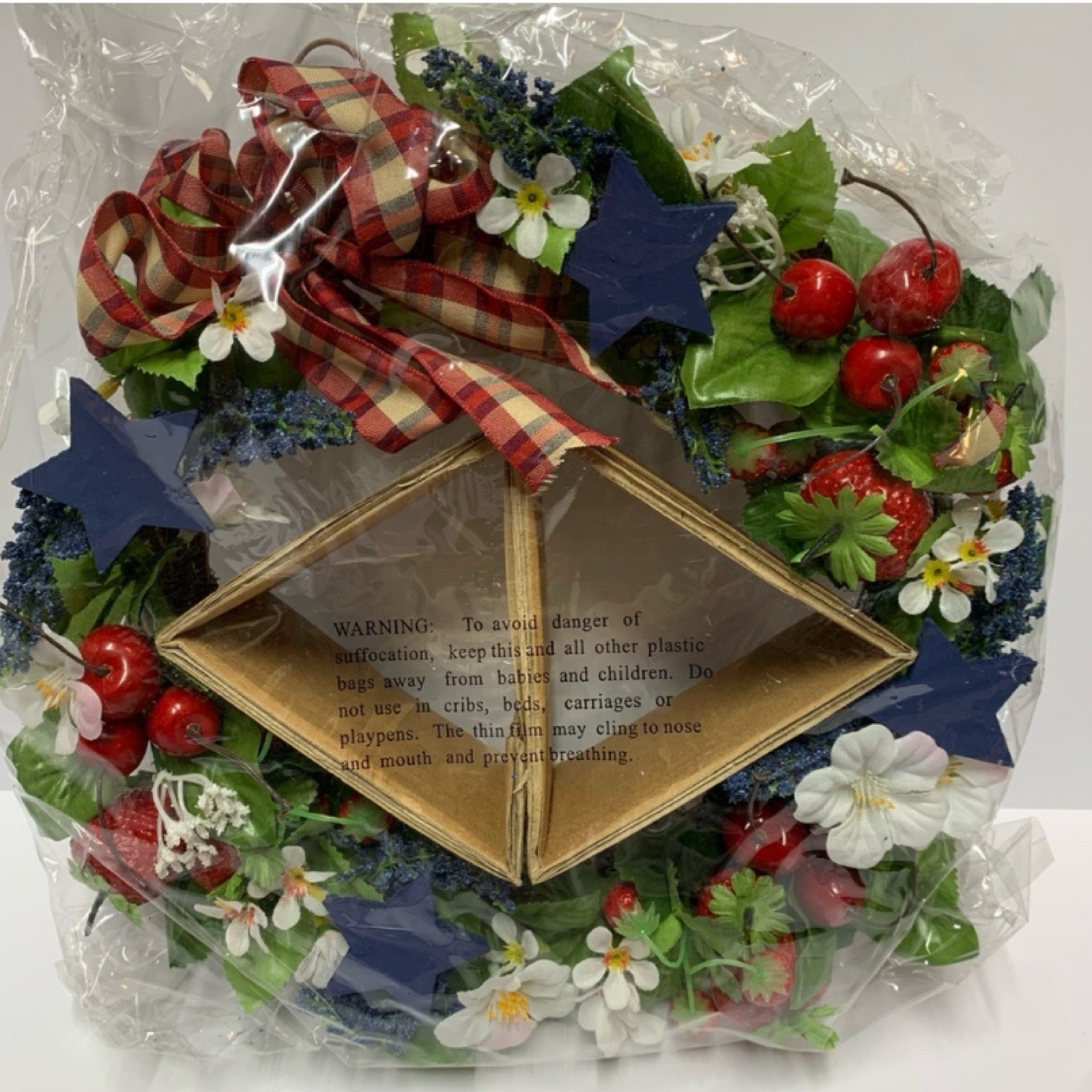Vintage Avon Americana Patriotic Wreath | Summer July 4 | NIB 2002 Retired HTF