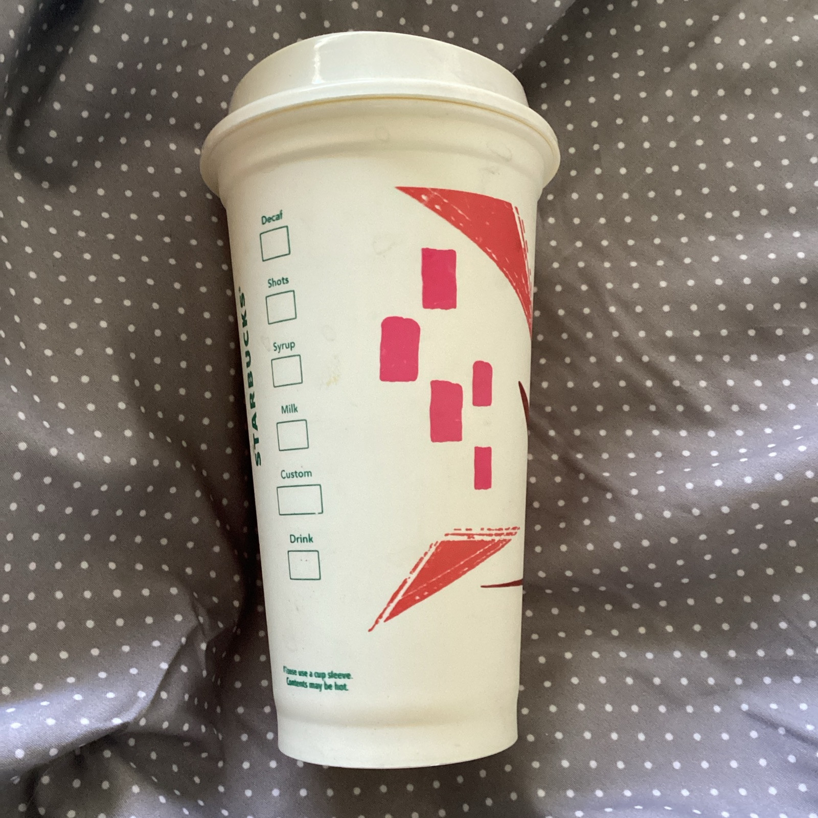 Starbucks Reusable Plastic Grande Coffee Cup Travel Tumbler Recyclable All w Lid