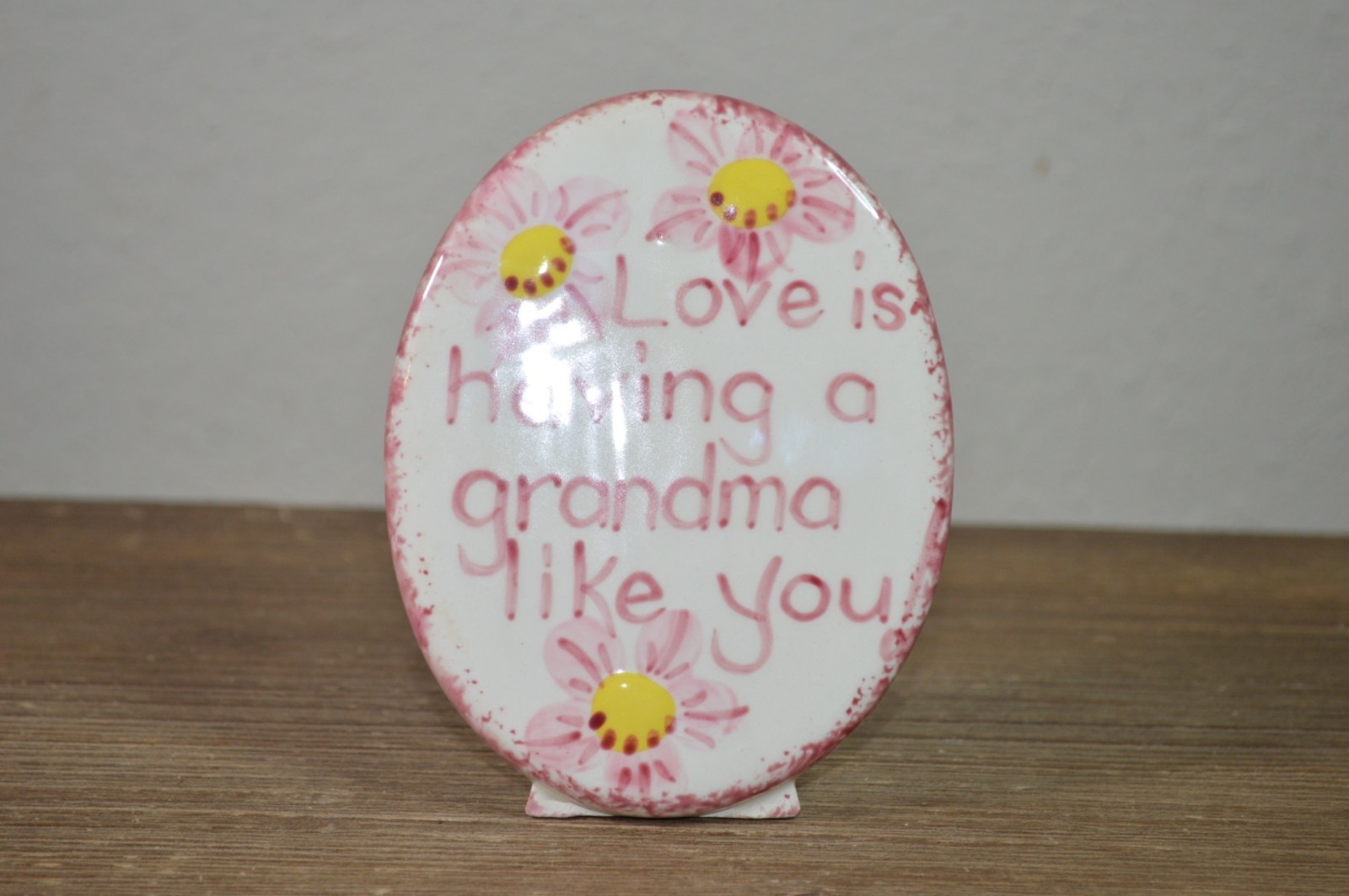 Grandma Standing Plague Flowers Gift Mother’s Day Birthday Present