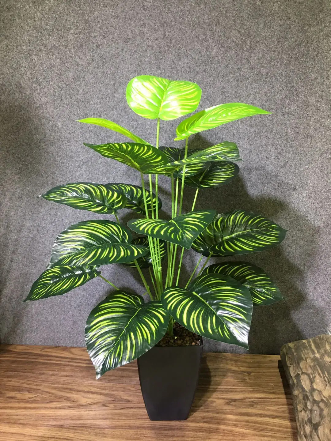 75CM 18Leaves Artificial Palm Tree Large Tropical Plants Shrub Rare Fake Flower