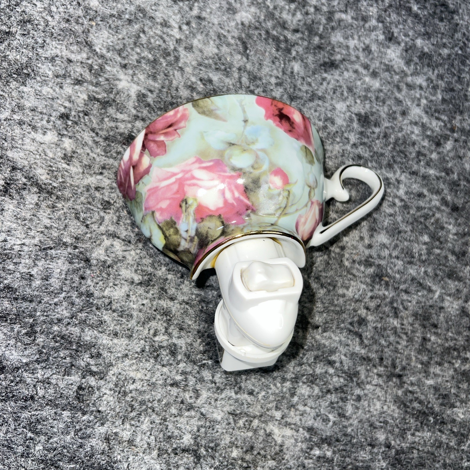 formalities by baum bros teacup nightlight grannycore cottage shabby floral