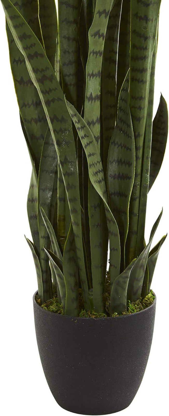 46In Artificial Snake Plant, Sansevieria Faux Greenery for Indoor Home Office De