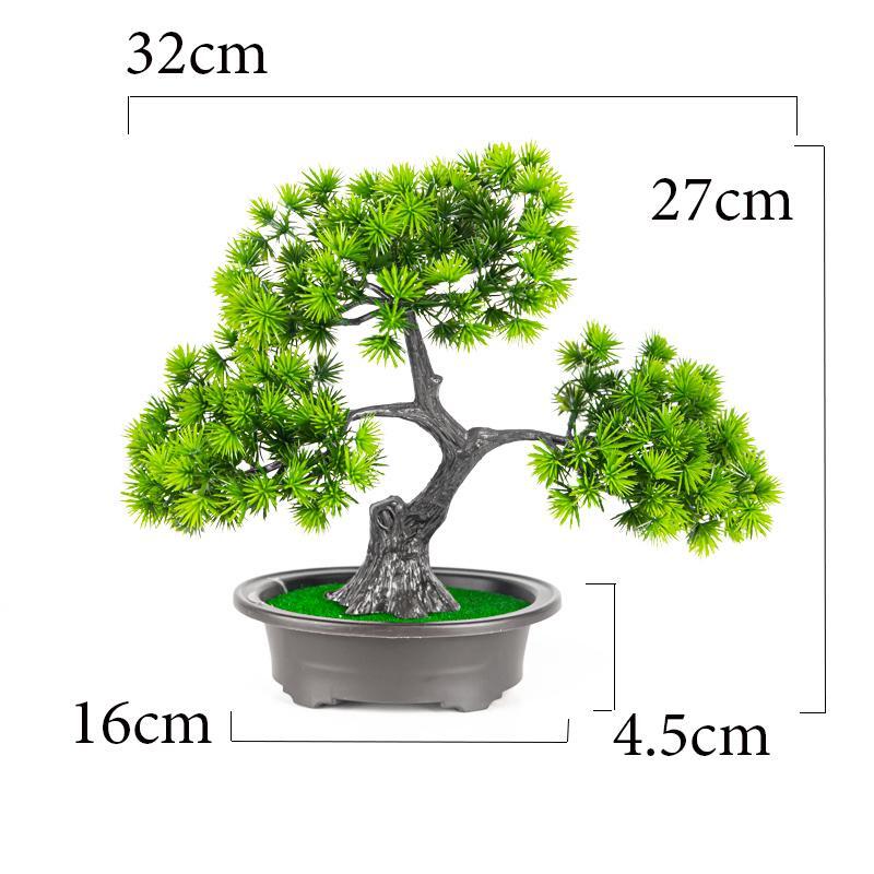 27cm Artificial Pine Bonsai – Fake Tree Ornament for Home & Desktop Decor