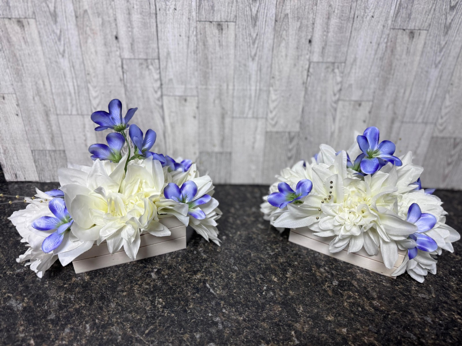 Flower Table Centerpieces – Set of 6 Floral Arrangement Artificial Wedding