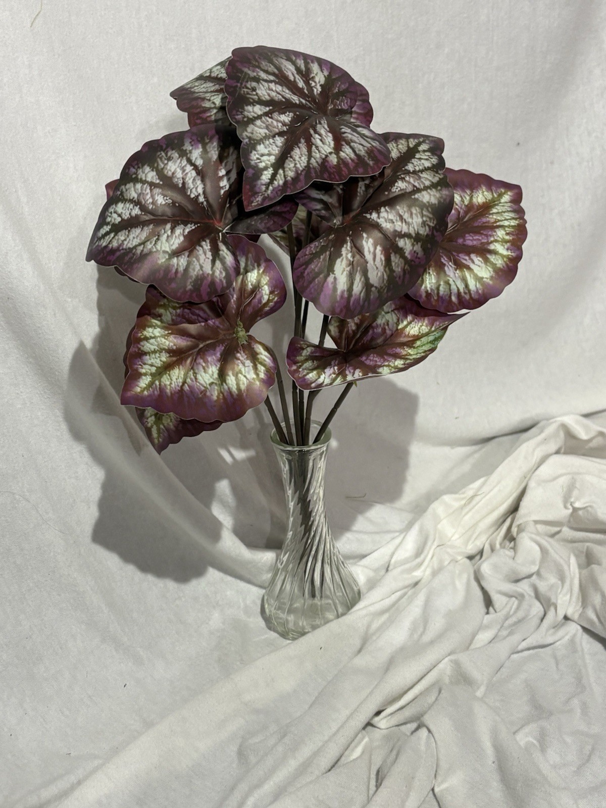 New Real Looking Artificial Begonia Fireworks Fake Plant Bunch