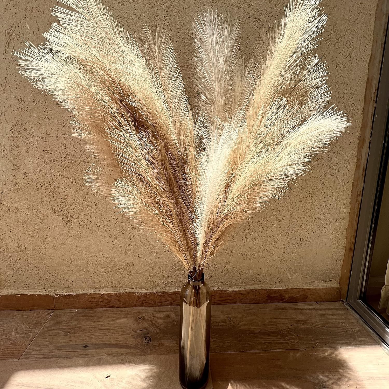 43″ / 3.6 ft Pampas Grass Tall 4 Pcs – Artificial Large Pampas Grass Decor fo…