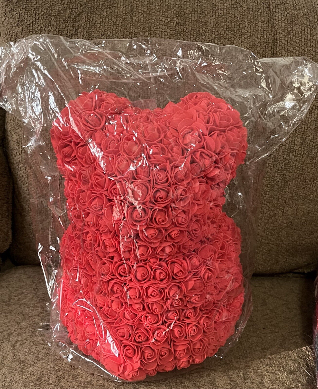 Red Rose Flower Teddy Bear Gift for Birthday Valentine Wedding Party Kids Love