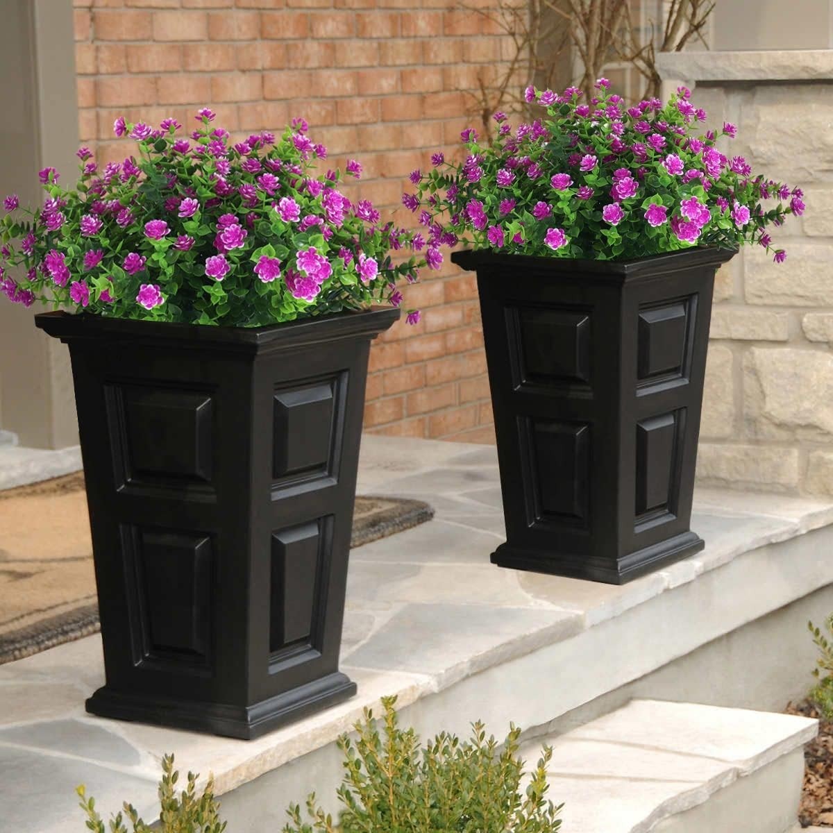 Stunning Fuchsia Artificial Plants – 8 Bundles for Indoor/Outdoor Wedding Decor