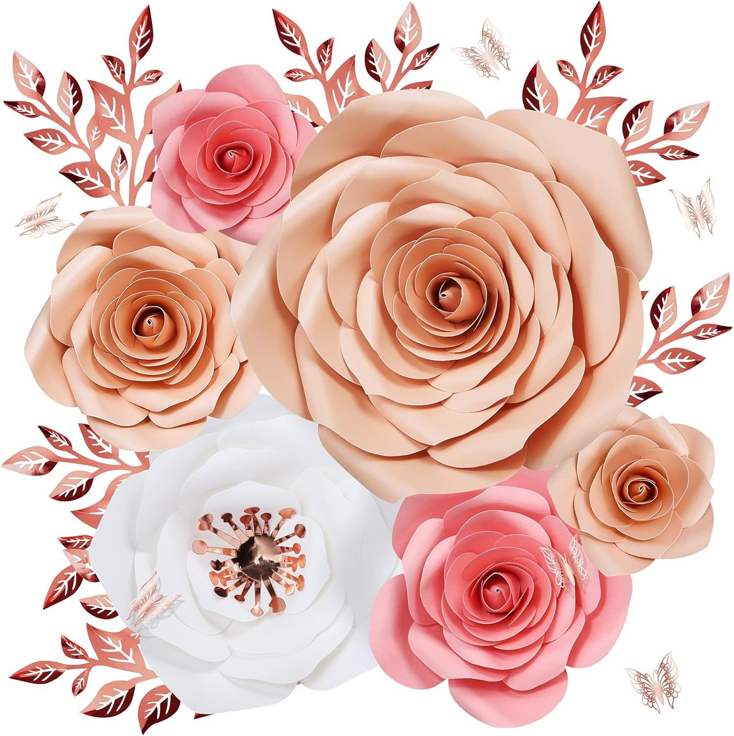Pre-Assembled 3D Paper Flowers – Transform Your Space with Whimsical Elegance