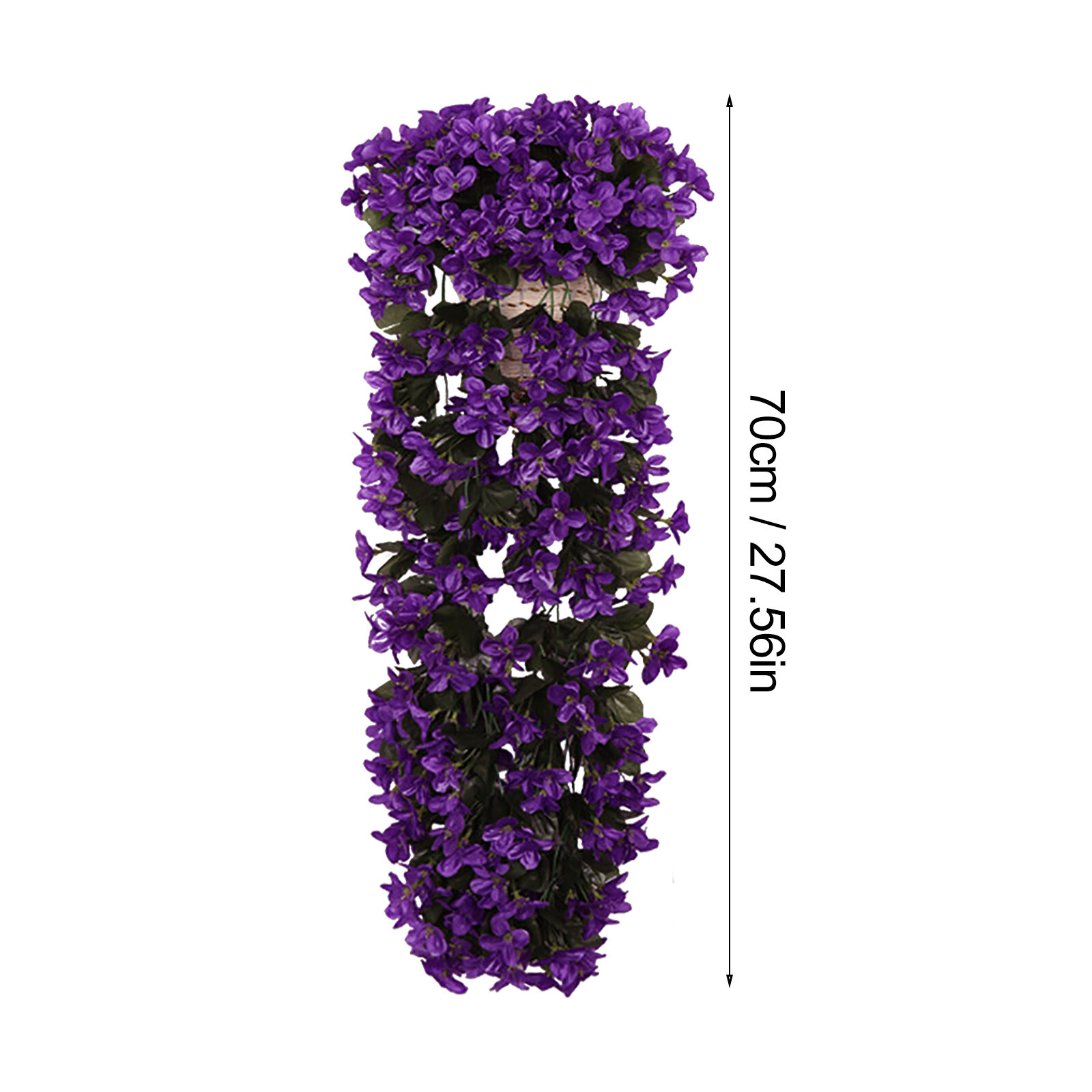 Vivids Artificial Hanging Orchid Bunch Hanging Flowers Artificial Violet Flower