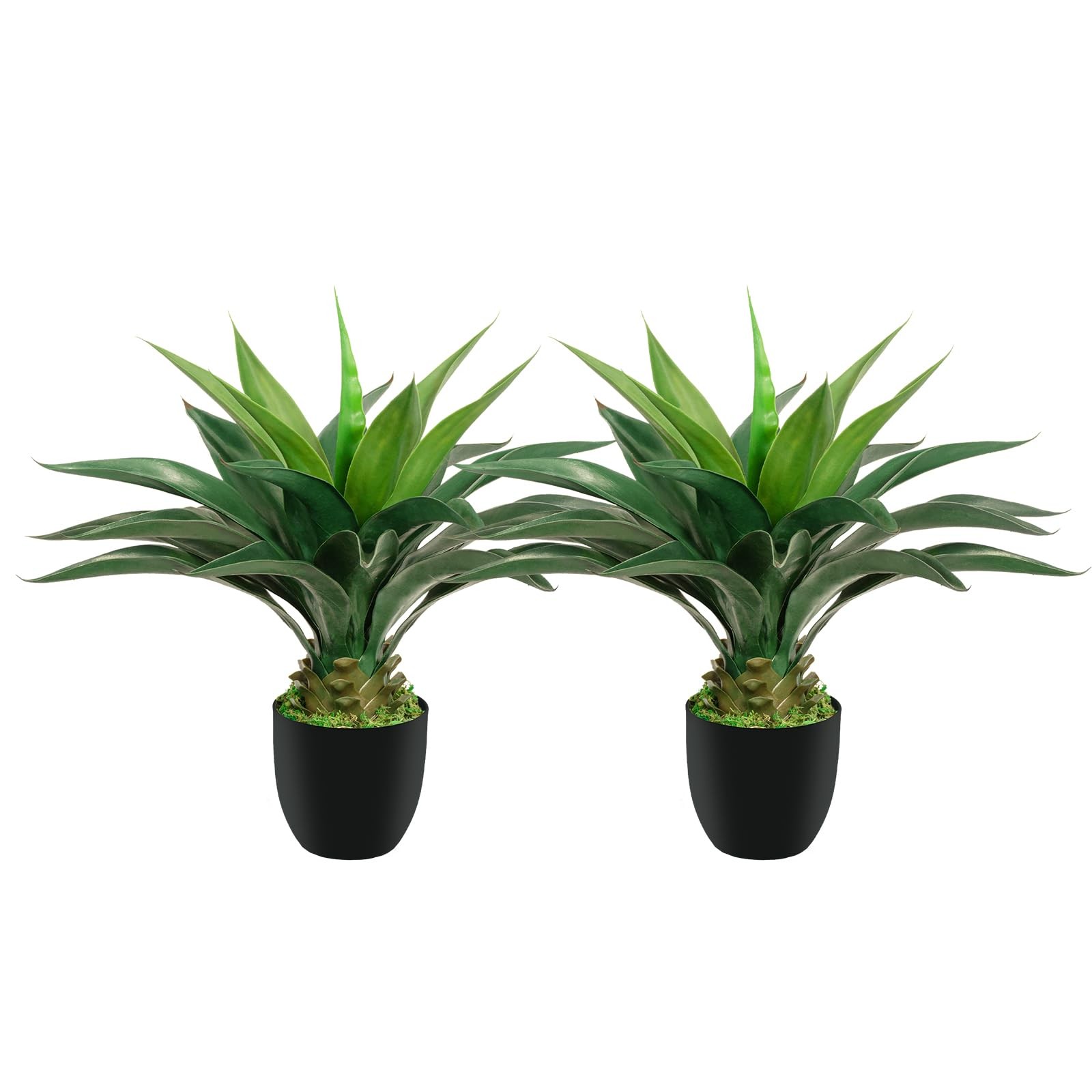 Artificial Agave Plant 2ft – 24″ Large Fake Aloe Vera Plants Indoor with Fake…