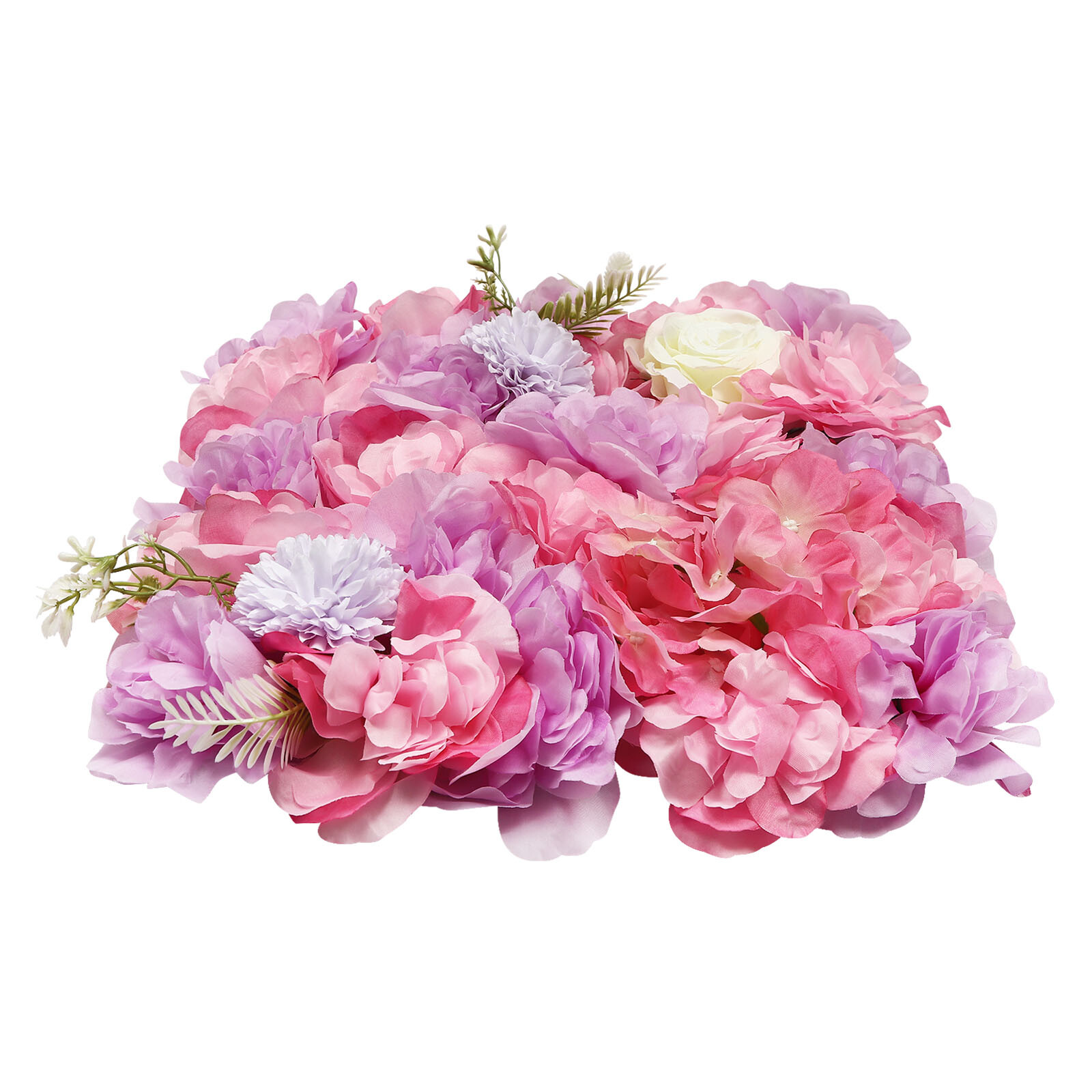 12pcs Artificial Silk Rose Flowers 3D Backdrop Wall for Wedding Party Decoration