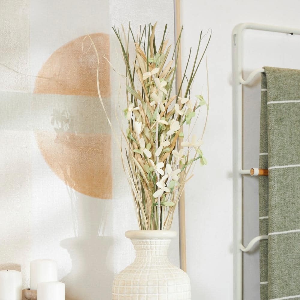 Tall Floral Grass Bouquet Palm Leaf Natural Foliage with Green Accents (One Bund