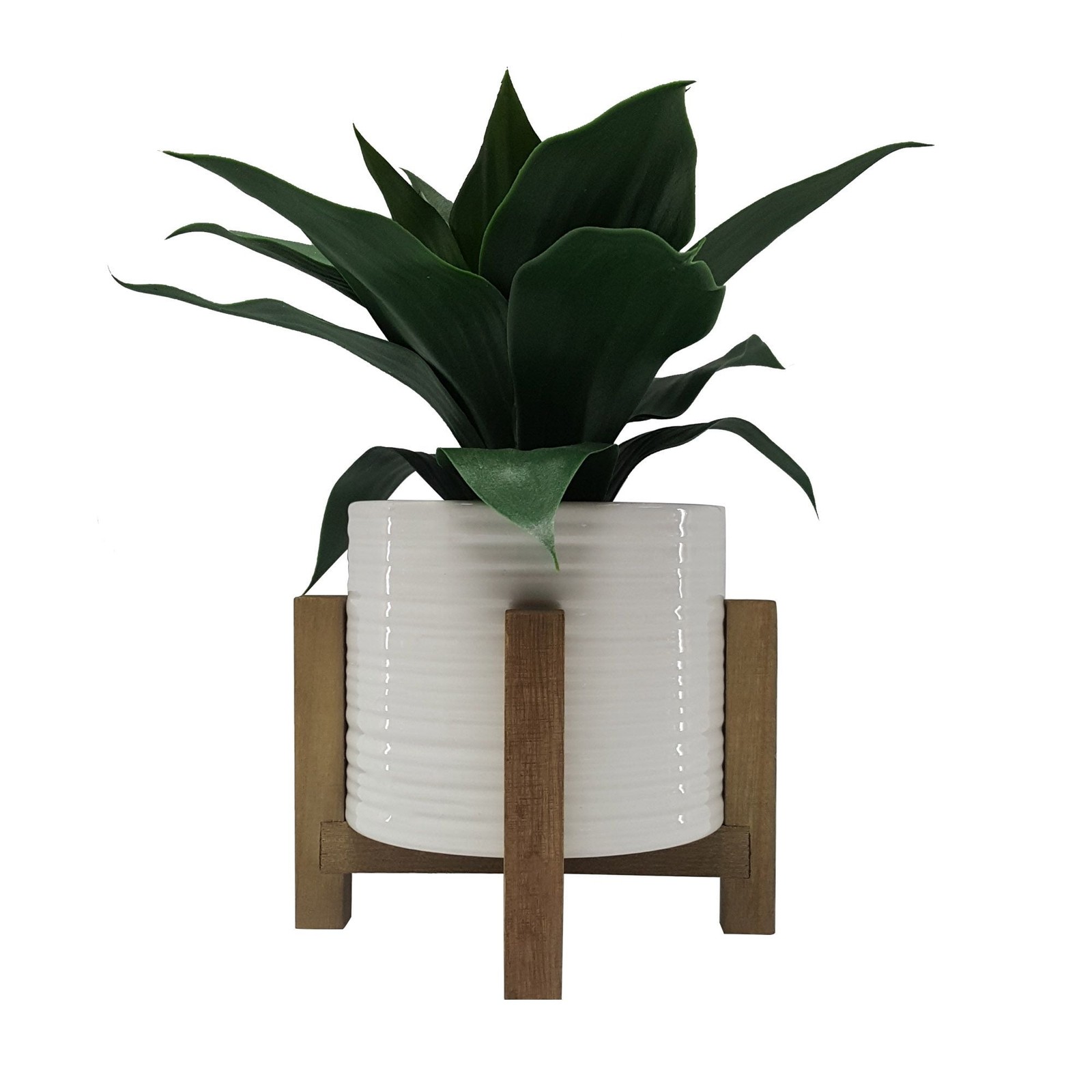 Better Homes & Gardens 10″ Artificial Agave Plant in White Ceramic Pot