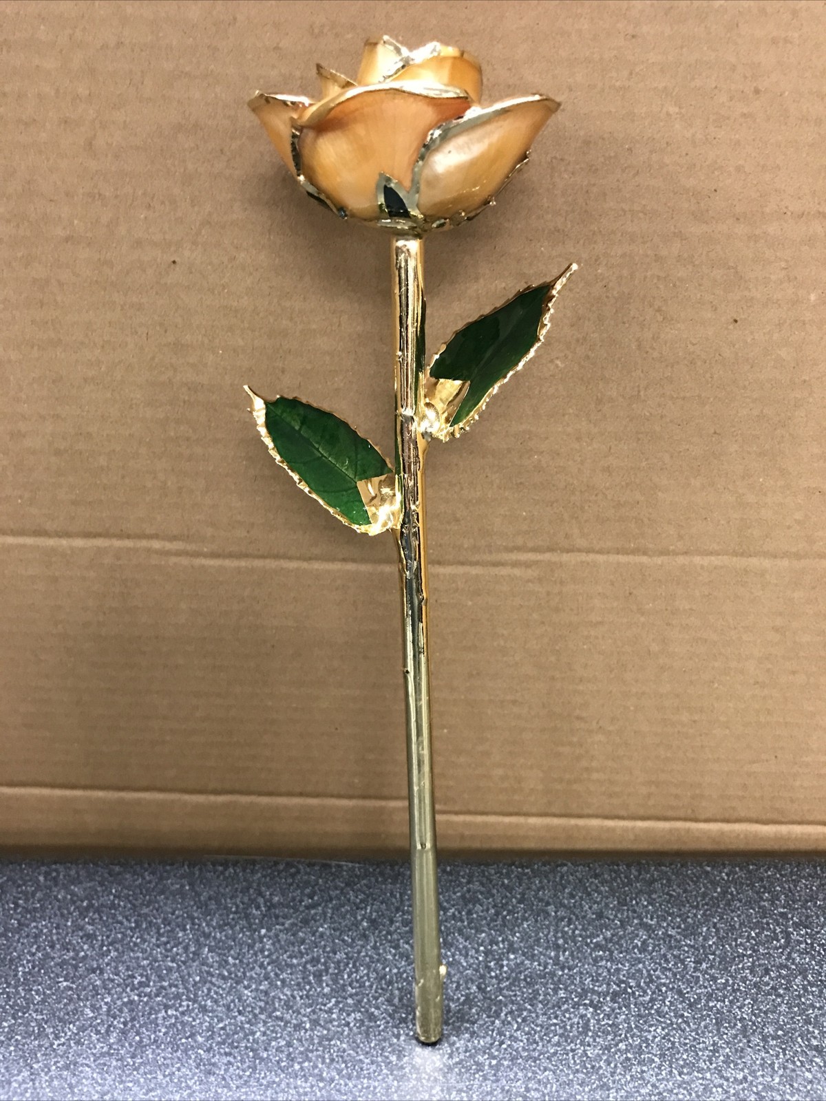 Forever Lasting Blooming ROSE Lacquered 24K Gold Plated 11” Great Gift