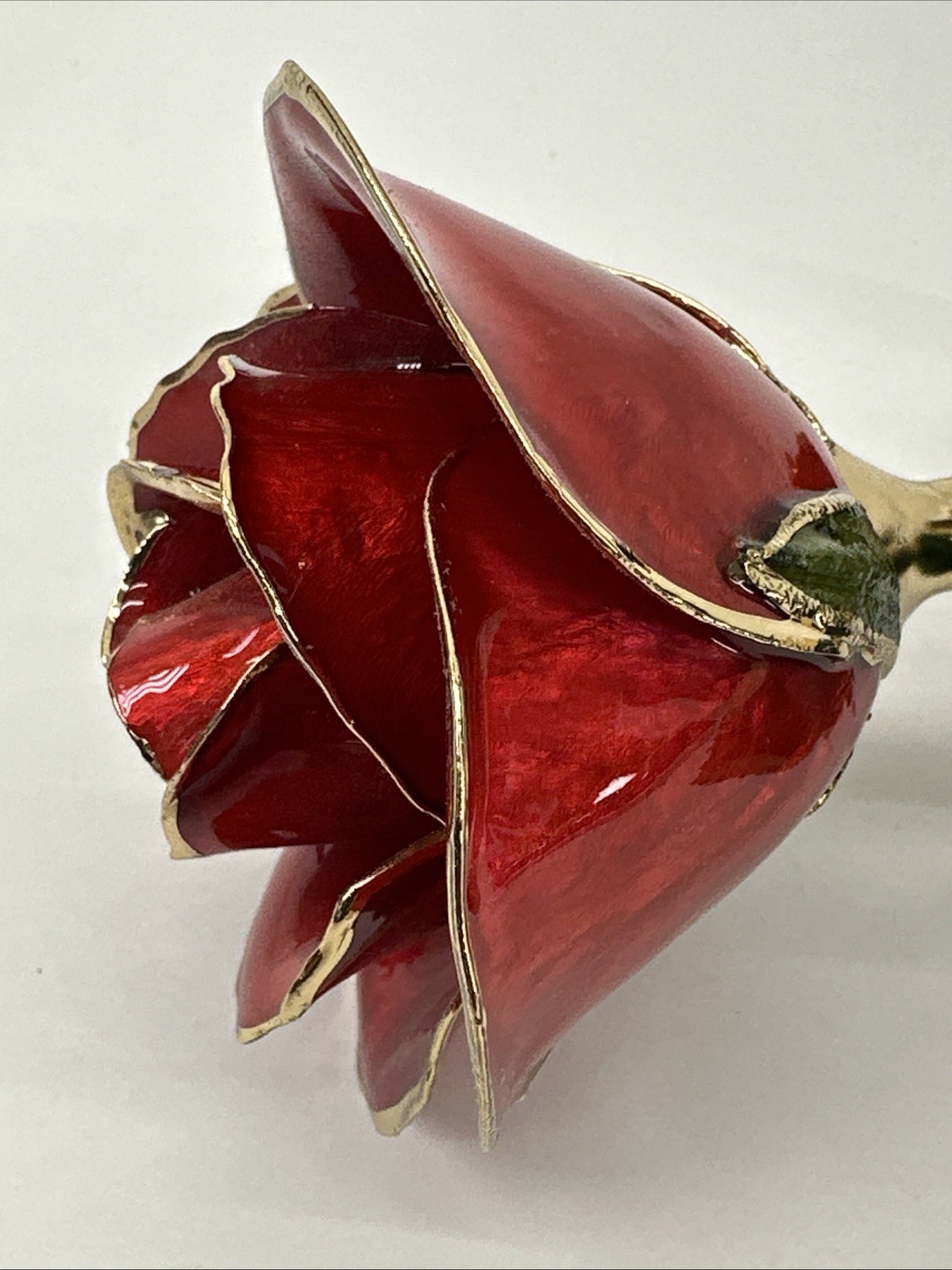 24k Gold Accent Roses Steven Singer Red & Gold & Golden Blooming Rose