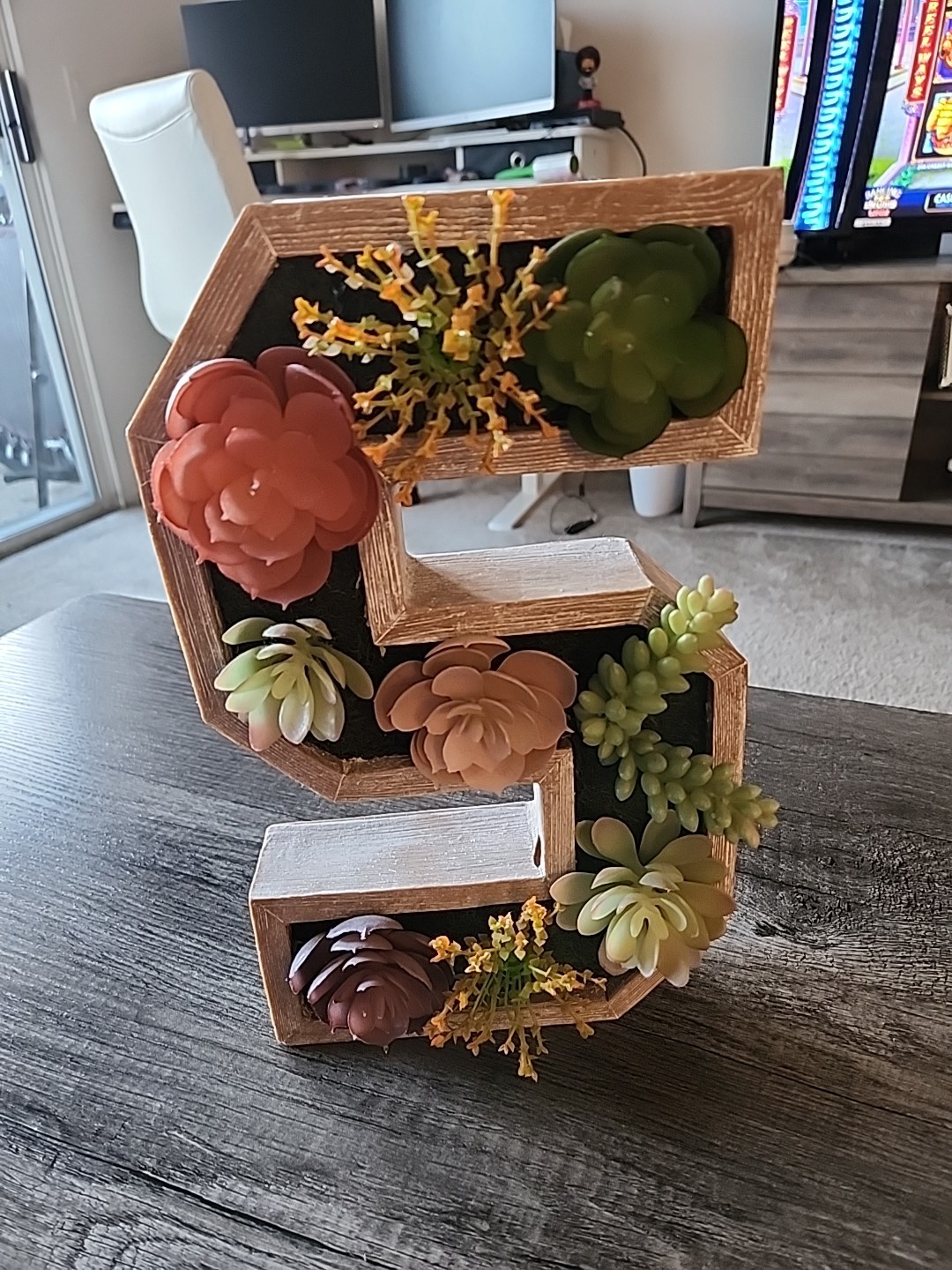 Floral Number 5 Centerpiece