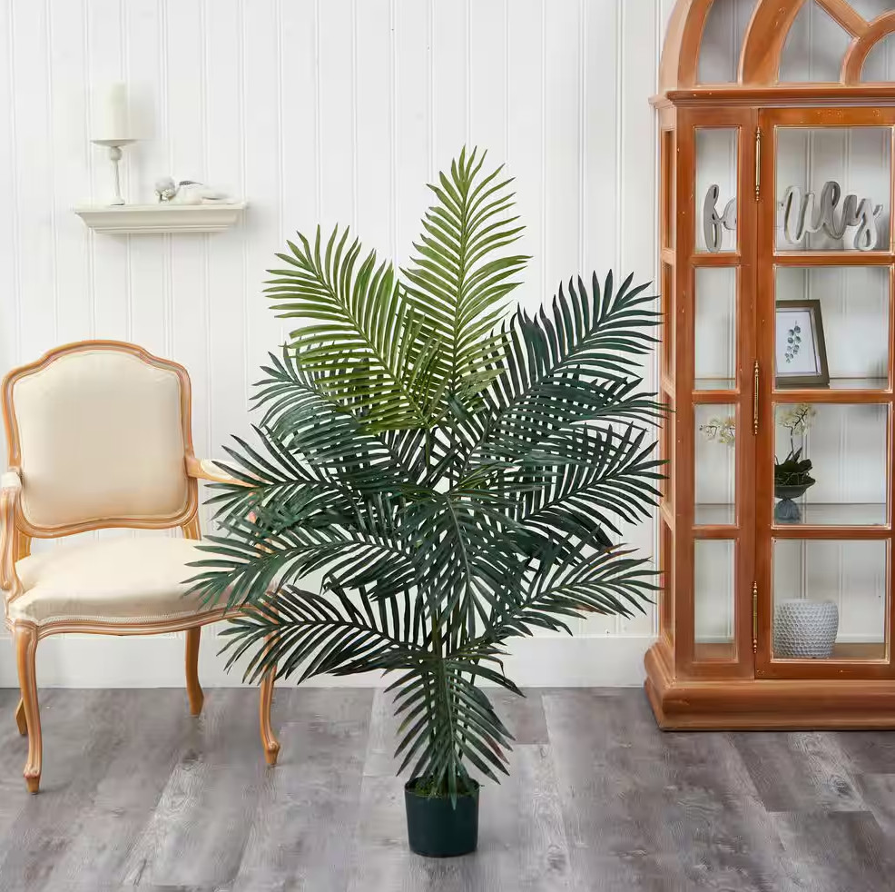 Nearly Natural Paradise Palm Silk Tree Artificial 5 ft. H High-Quality Plastic
