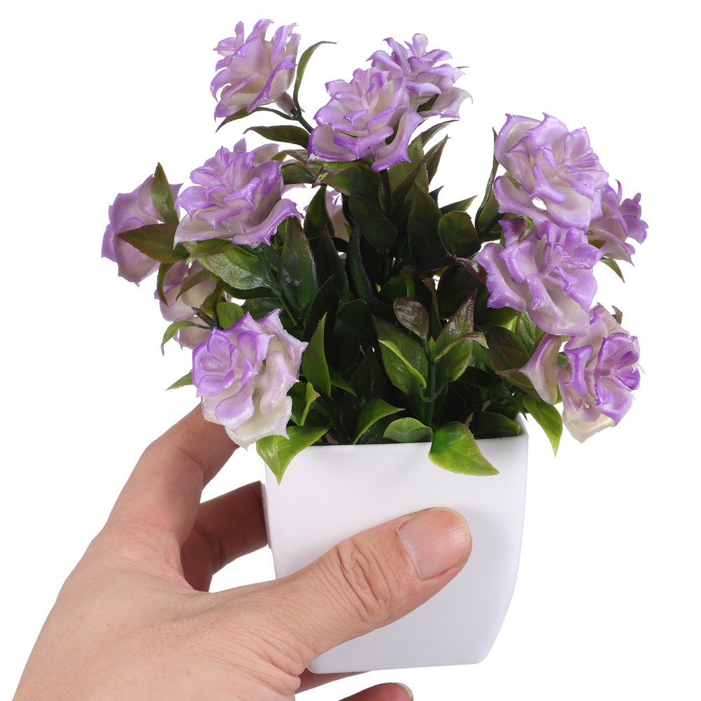 4 Pcs Realistic Fake Potted Plants Indoor Decoration Faux Plants