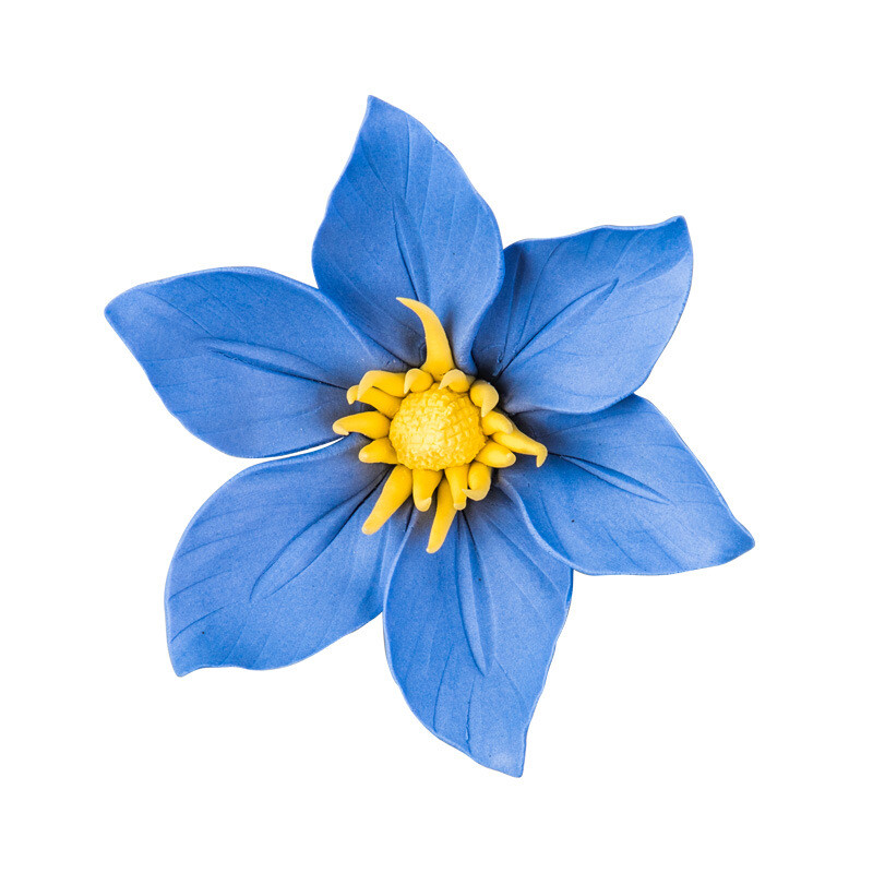 Porcelain Ceramic Flowers 3D Clematis Wall Decor Hangings Study Living Room