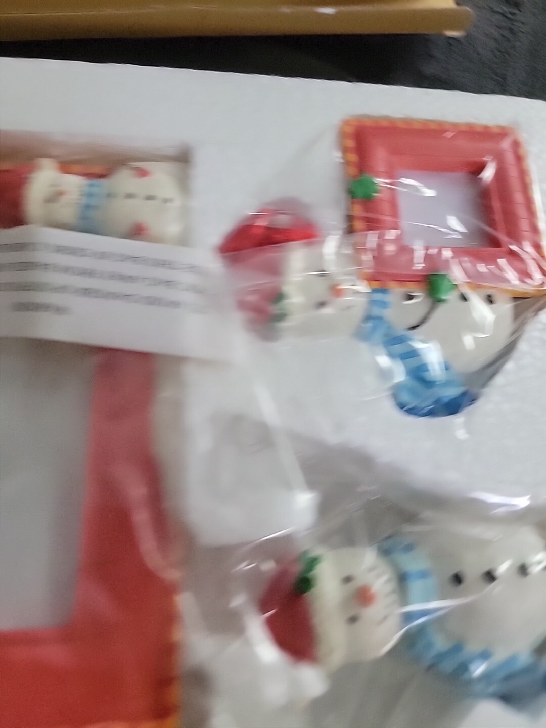 SALTON at HOME/SNOWMAN GIFT SET/PHOTO FRAME, CLIP FRAME, ORNAMENT~ Brand New