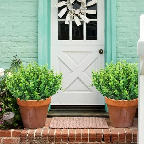 Artificial Plant Bundle 24 Stems Eucalyptus Greenery No Fade Outdoor Indoor