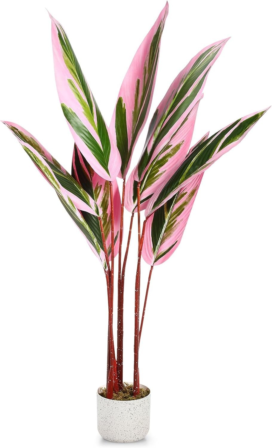 4FT Artificial Plant in Pot Faux Floor Plant Realistic Leaves Decor Fake Tree