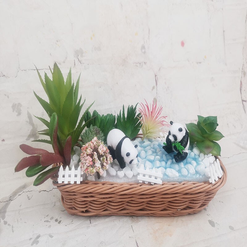 49 Pieces Artificial Succulent Potted In Box Indoor Outdoor Simulated Plants