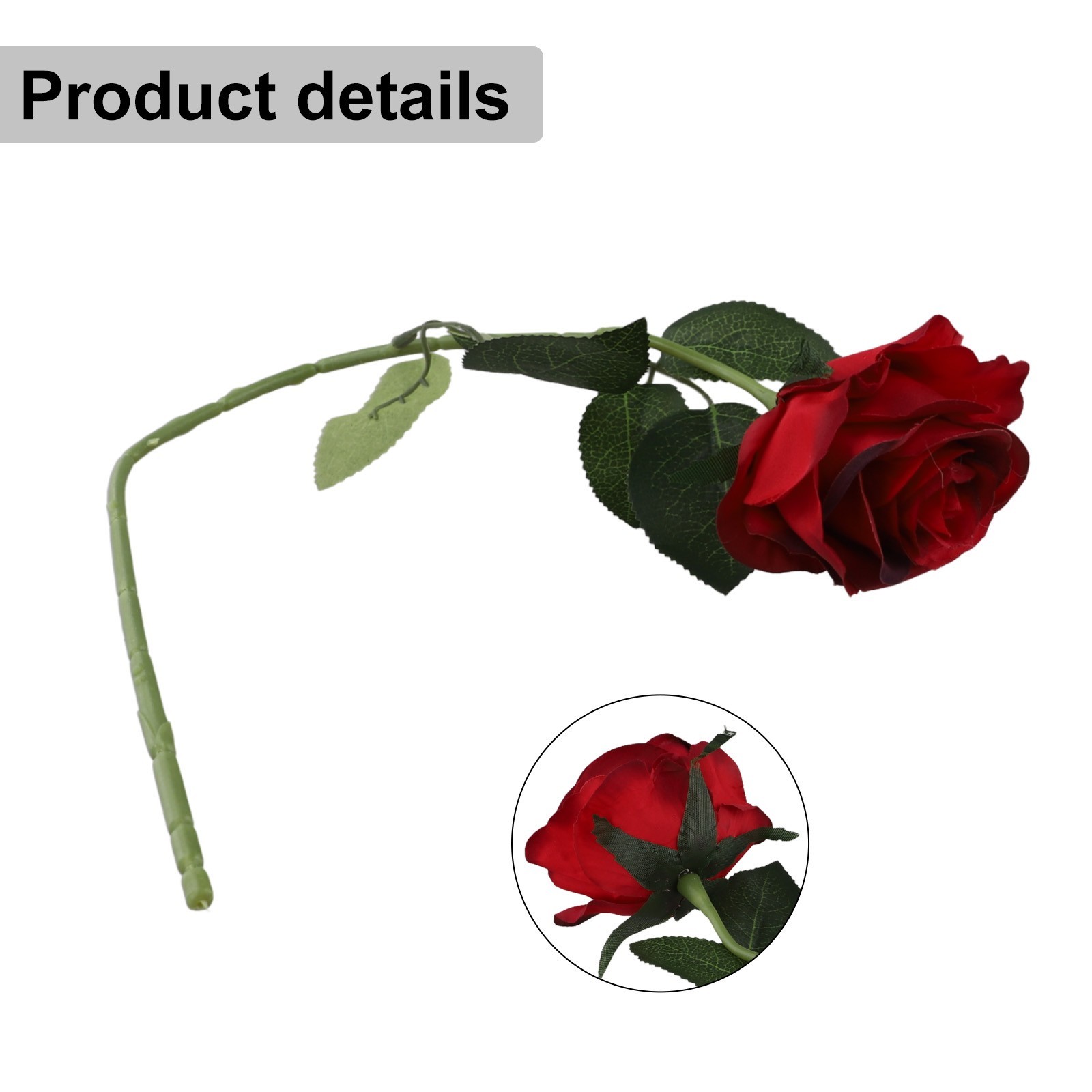 Stylish Single Rose Artificial Flower for Captivating Living Room Ambiance
