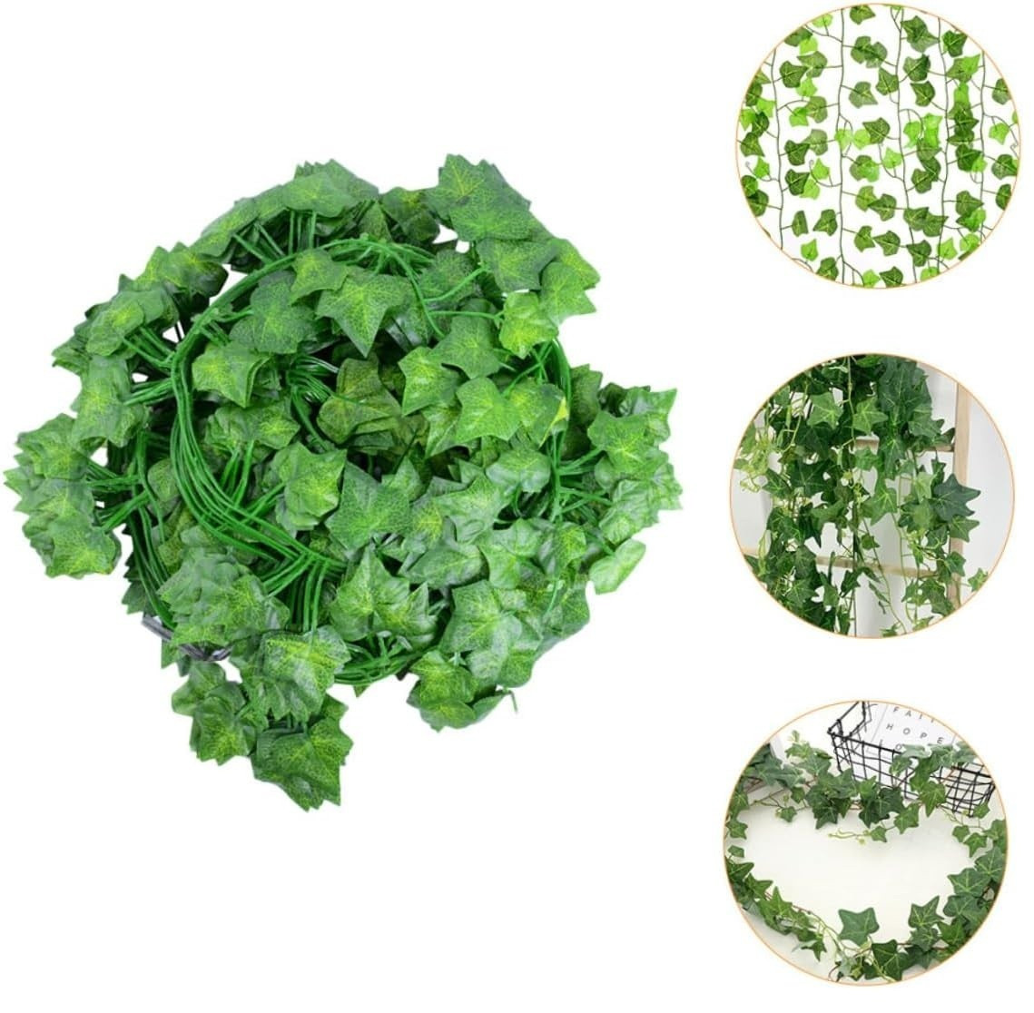 LIFKOME 12pcs Faux Greenery Vine Garland Artificial Leaves for Home