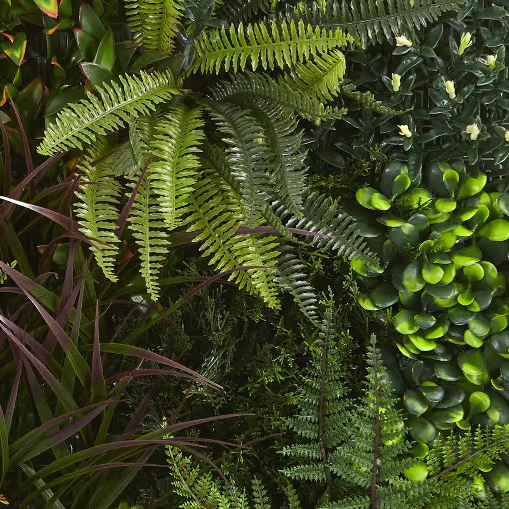 Indoor/Outdoor 29In. X 29In. Artificial Living Wall UV Resistant