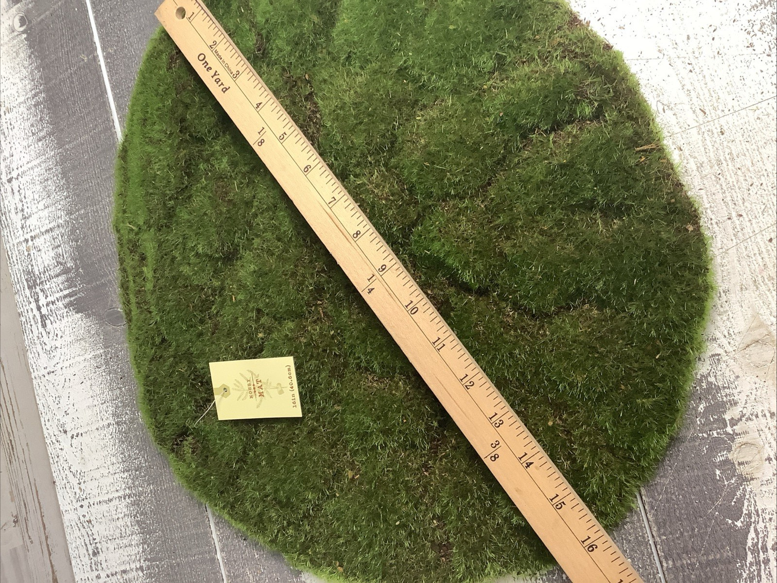 Mossy Mat For Fairy Garden; Crafts , Decor 16″ Wide