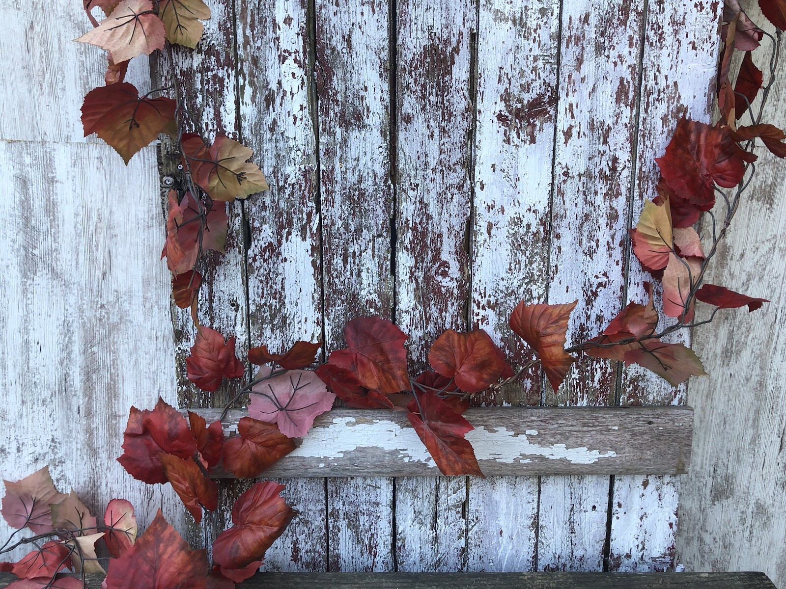 Spicy Pumpkin Fall Leaf Garland 15 FT Autumn Artificial LARGE Fall Leaves