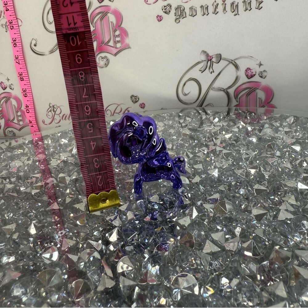 Tokidoki action figurine chrome purple Glossy Purple Glass Unicorn Figurine